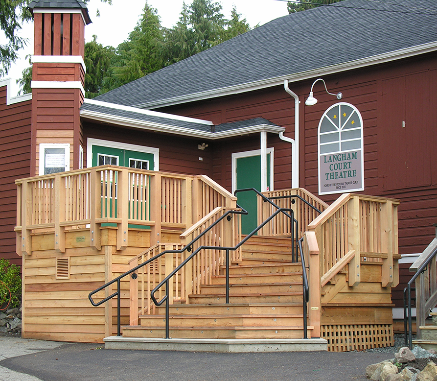 Langham Court Theatre front stairway